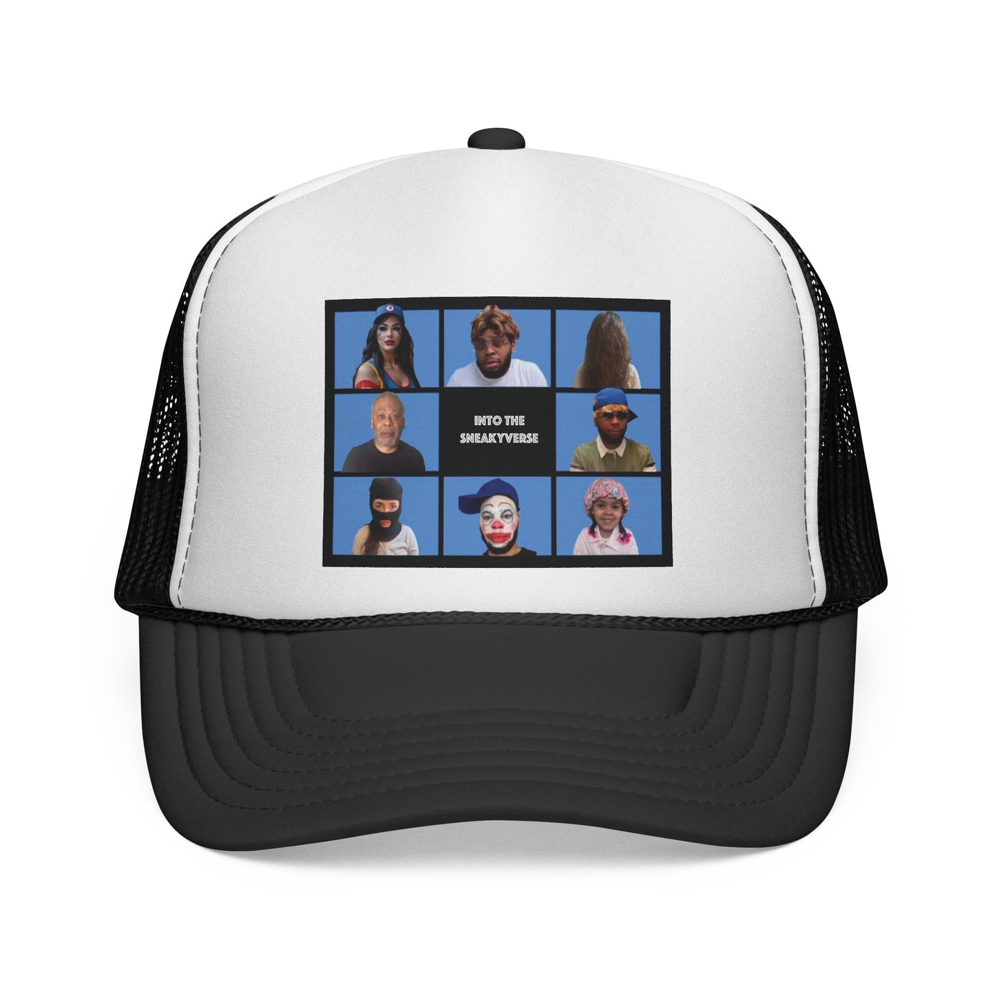 Trucker-Style Mesh Snapback Cap SneakyVerse Bunch (25 colors)