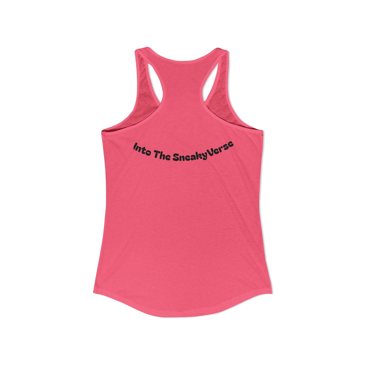 Ladies' Racerback Tank SneakyVerse Shout logo 2 sides