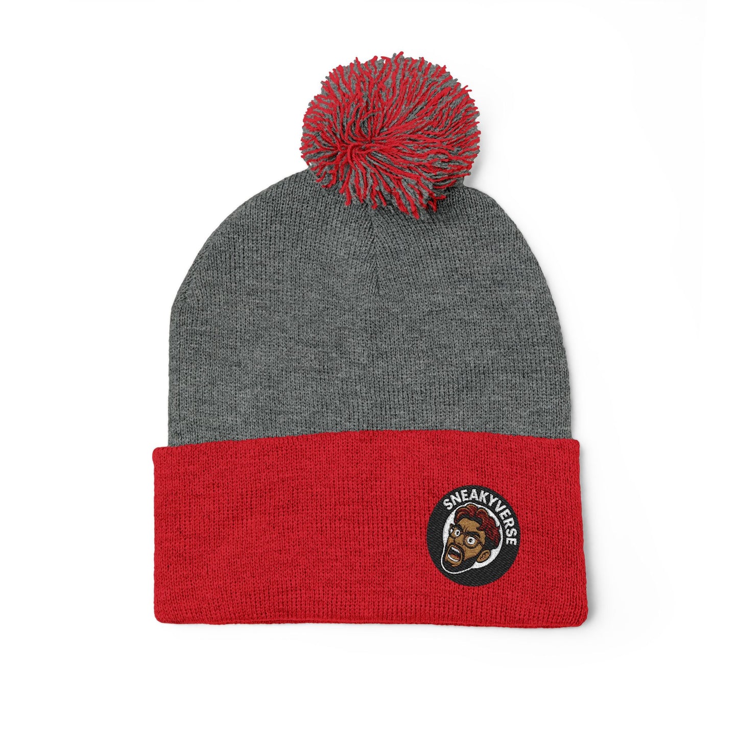 Pom-Pom Beanie SneakVerse Shout logo (17 colors)
