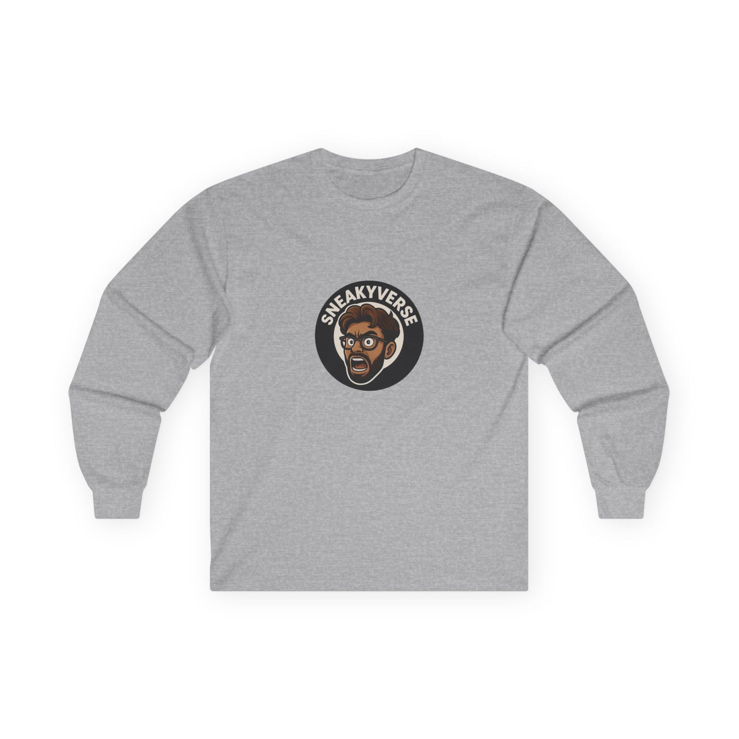 Long Sleeve Tee Shout logo 1 side (15 colors)
