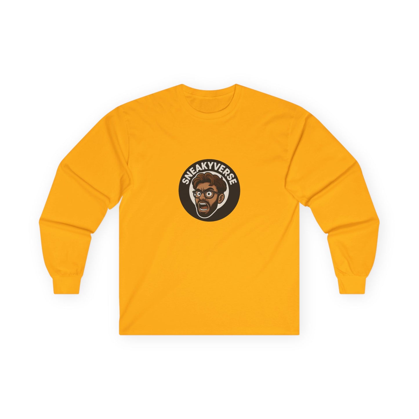 Long Sleeve Tee Shout logo 1 side (15 colors)