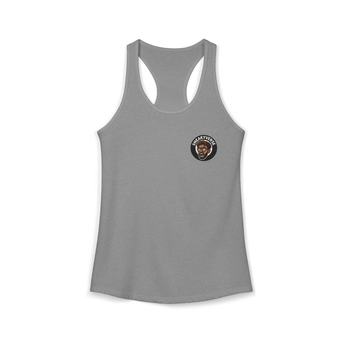 Ladies' Racerback Tank SneakyVerse Shout logo 2 sides
