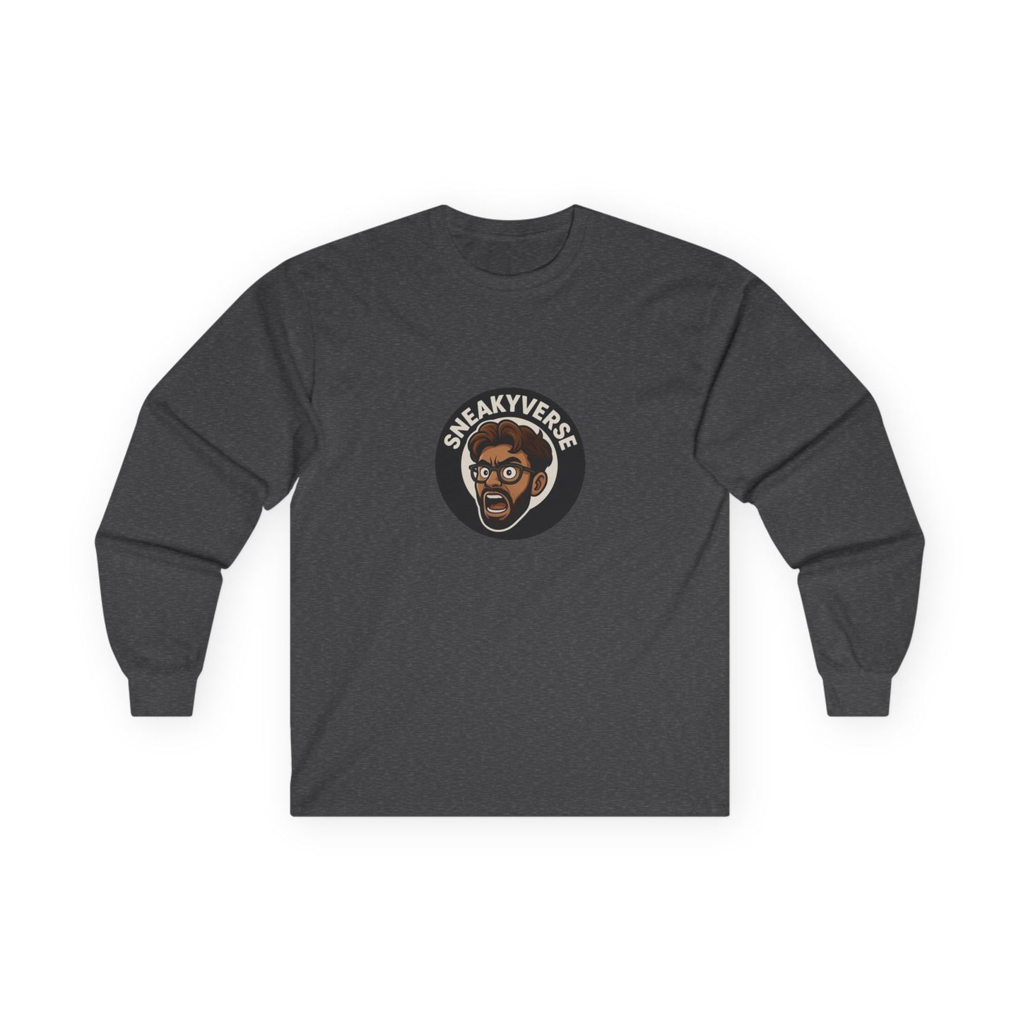 Long Sleeve Tee Shout logo 1 side (15 colors)