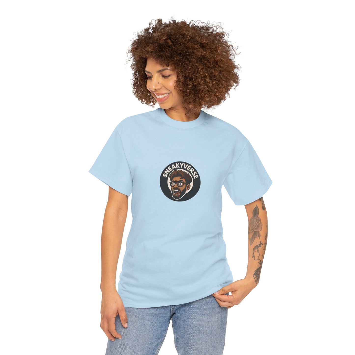 T-Shirt Heavyweight SneakyVerse Shout logo front