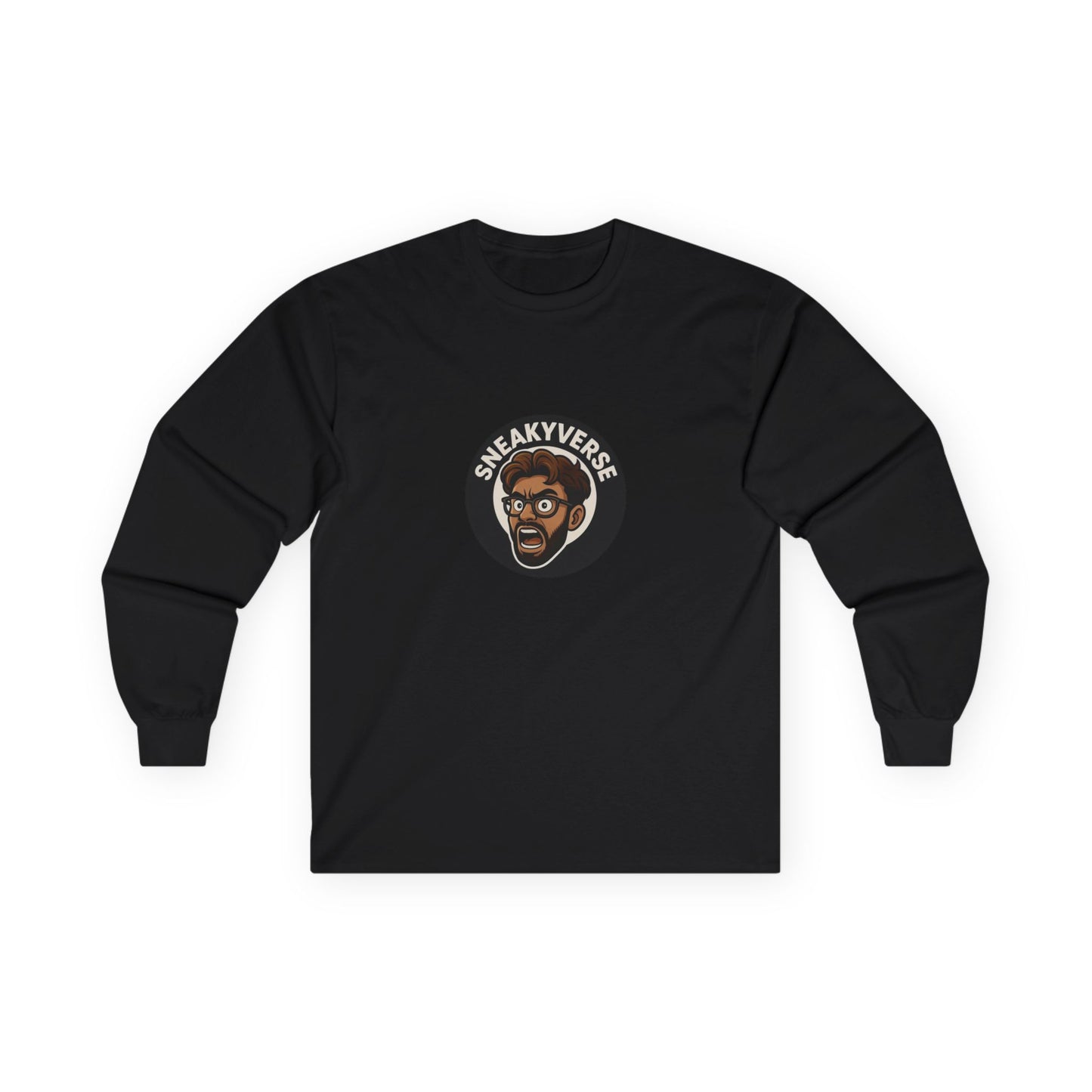 Long Sleeve Tee Shout logo 1 side (15 colors)