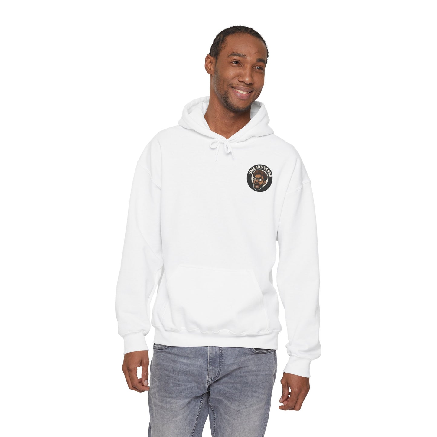 Medium Weight Hoodie Shout logo front (12 colors)