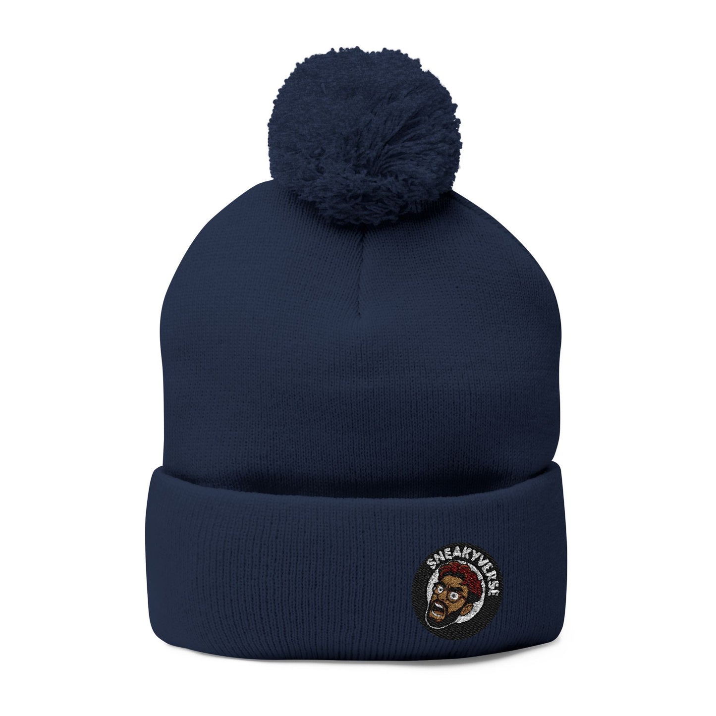 Pom-Pom Beanie SneakVerse Shout logo (17 colors)