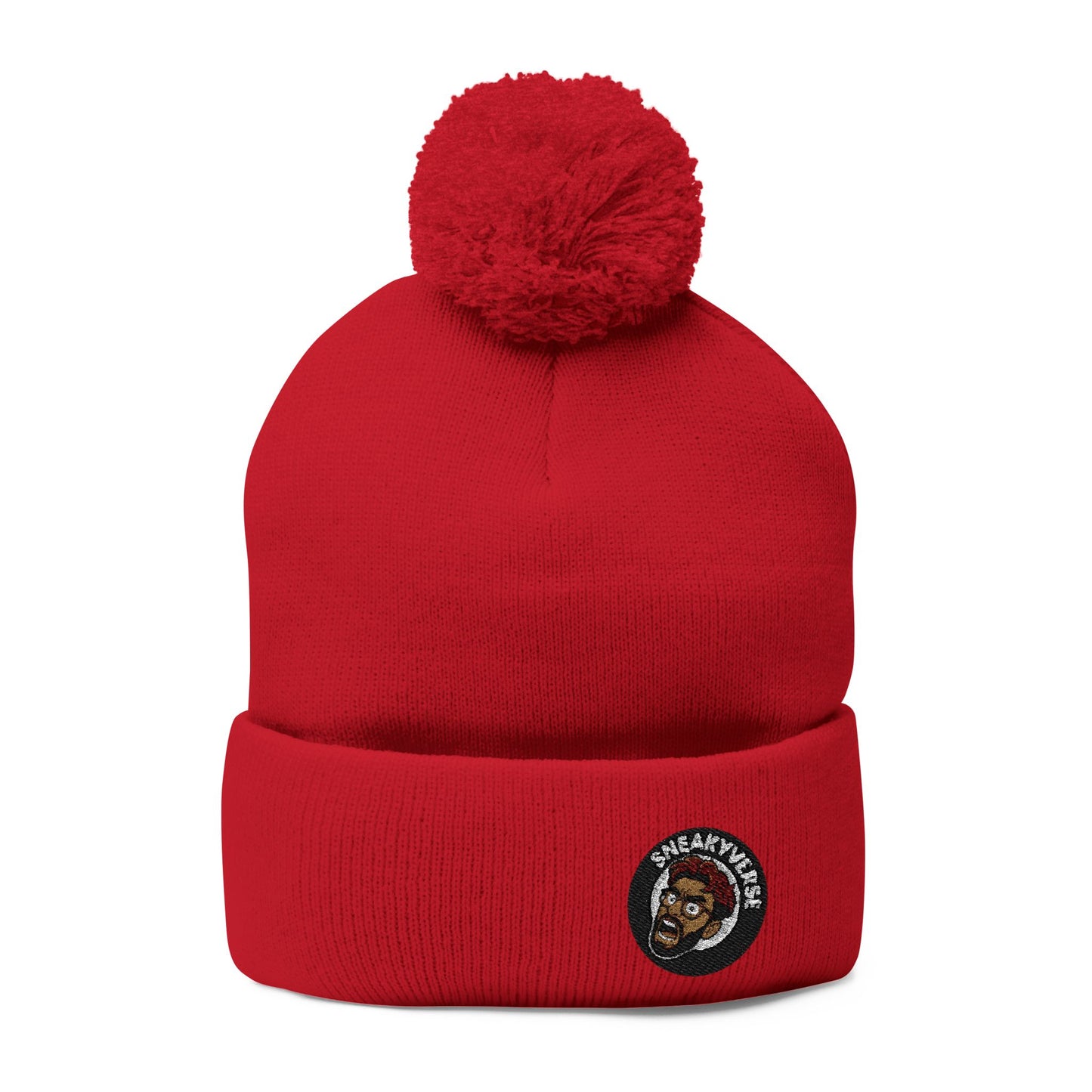 Pom-Pom Beanie SneakVerse Shout logo (17 colors)