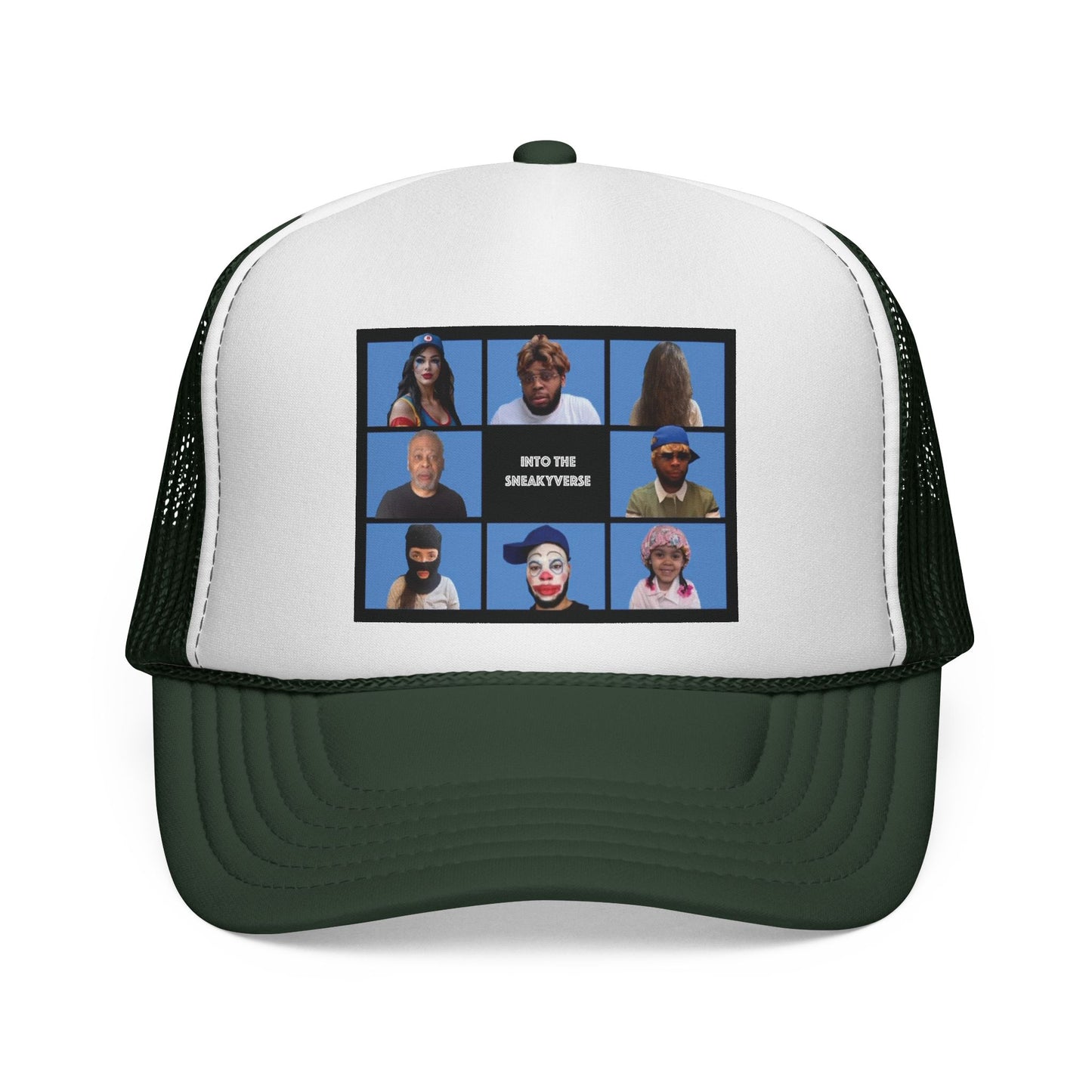 Trucker-Style Mesh Snapback Cap SneakyVerse Bunch (25 colors)