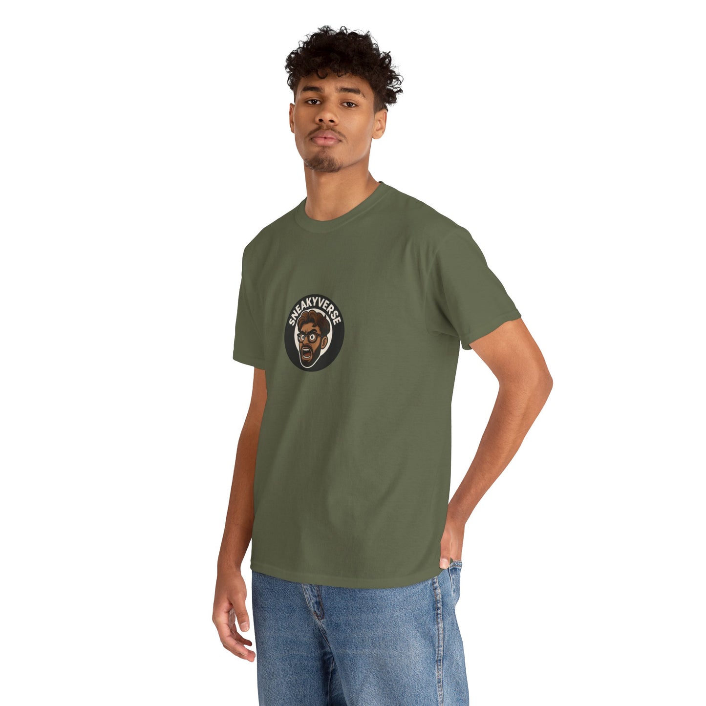 T-Shirt Heavyweight SneakyVerse Shout logo front