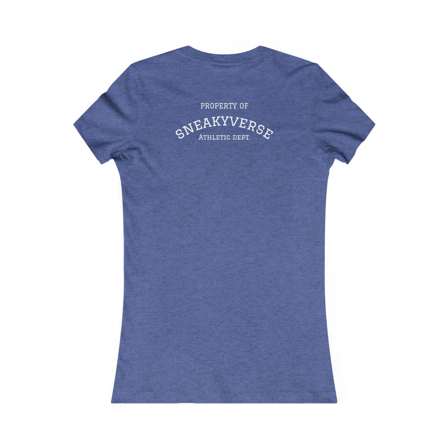 Ladies Slimfit Tee Sneakyverse Athletics Retro Musclemen 2 sides