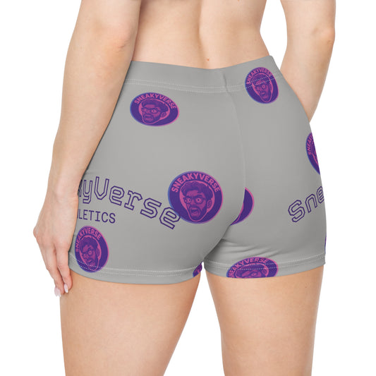 Women's Shorts SneakyVerse Athletics Shout Gray gradient