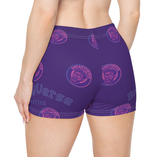 Women's Shorts SneakyVerse Athletics Shout Purple