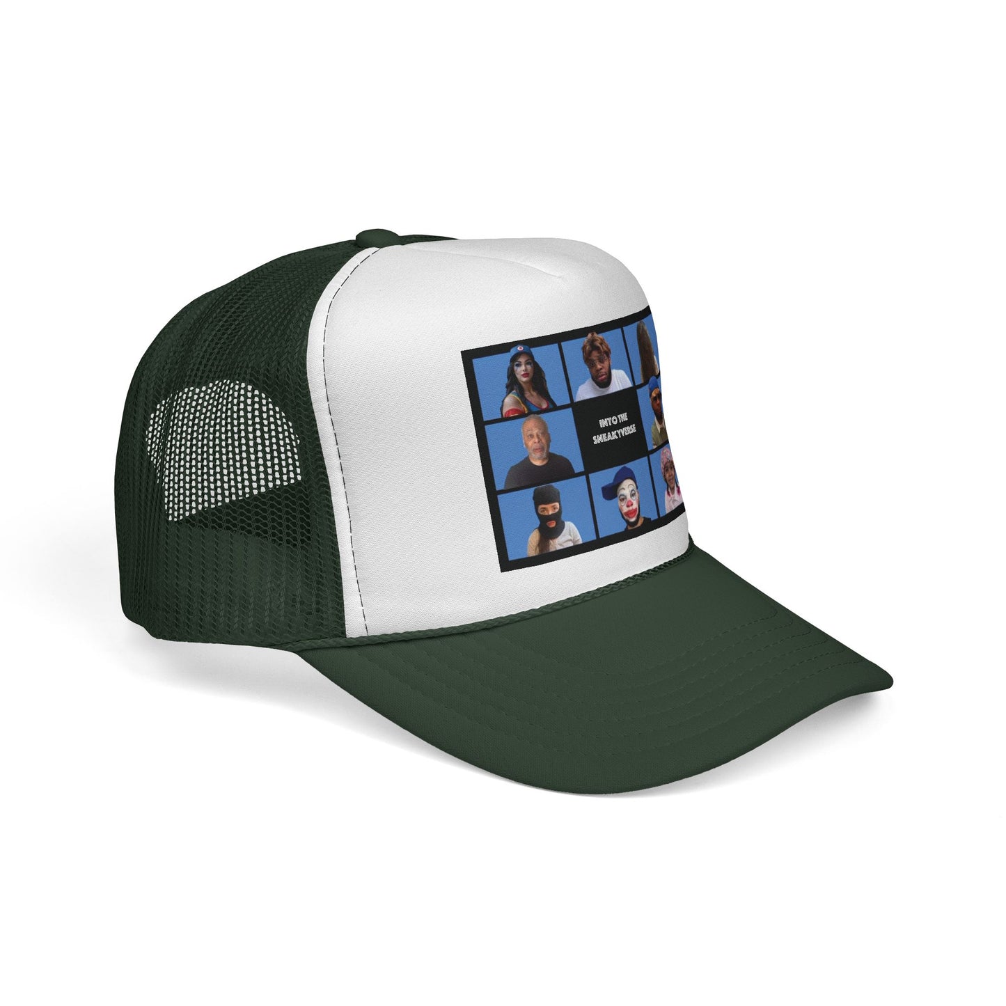 Trucker-Style Mesh Snapback Cap SneakyVerse Bunch (25 colors)