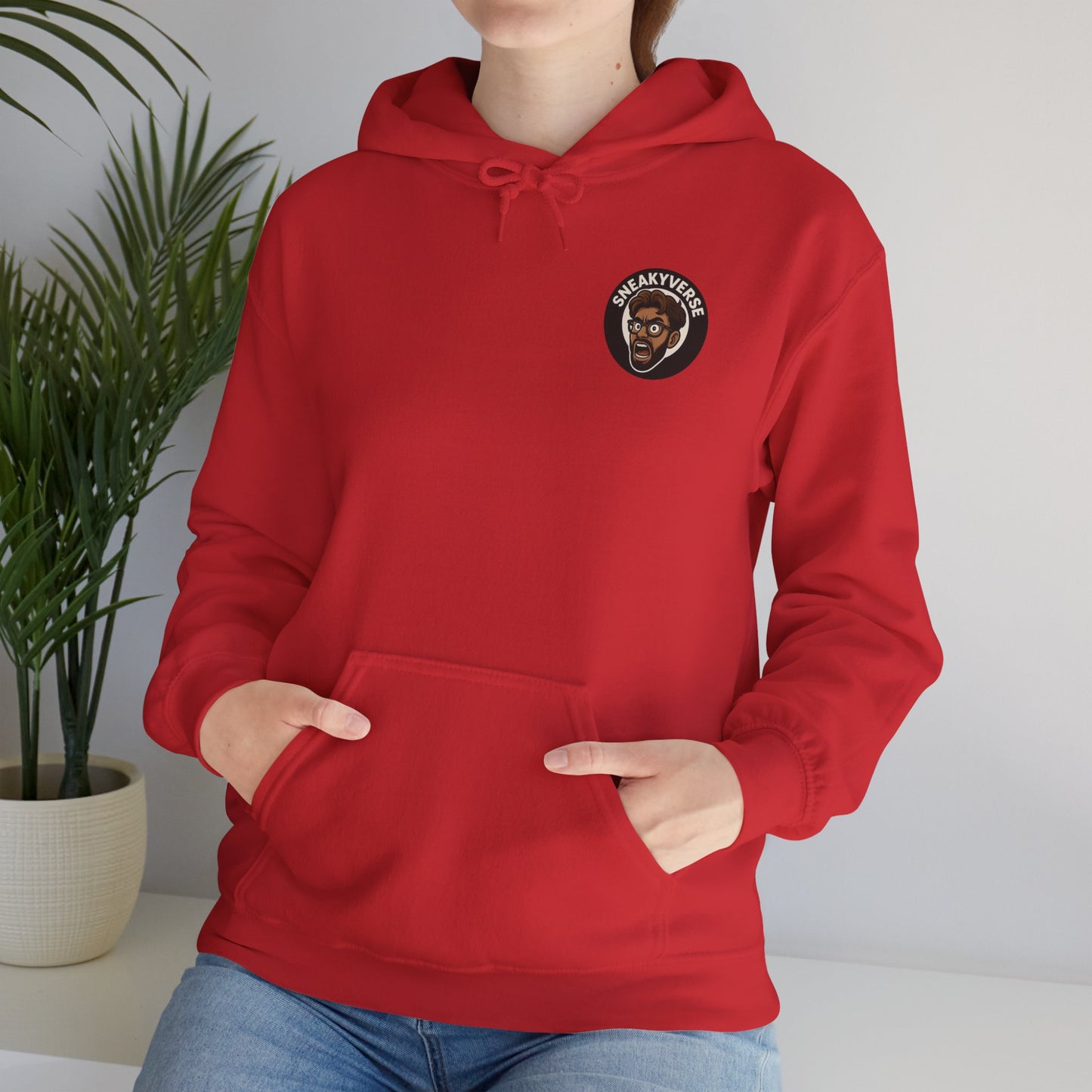 Medium Weight Hoodie Shout logo front (12 colors)