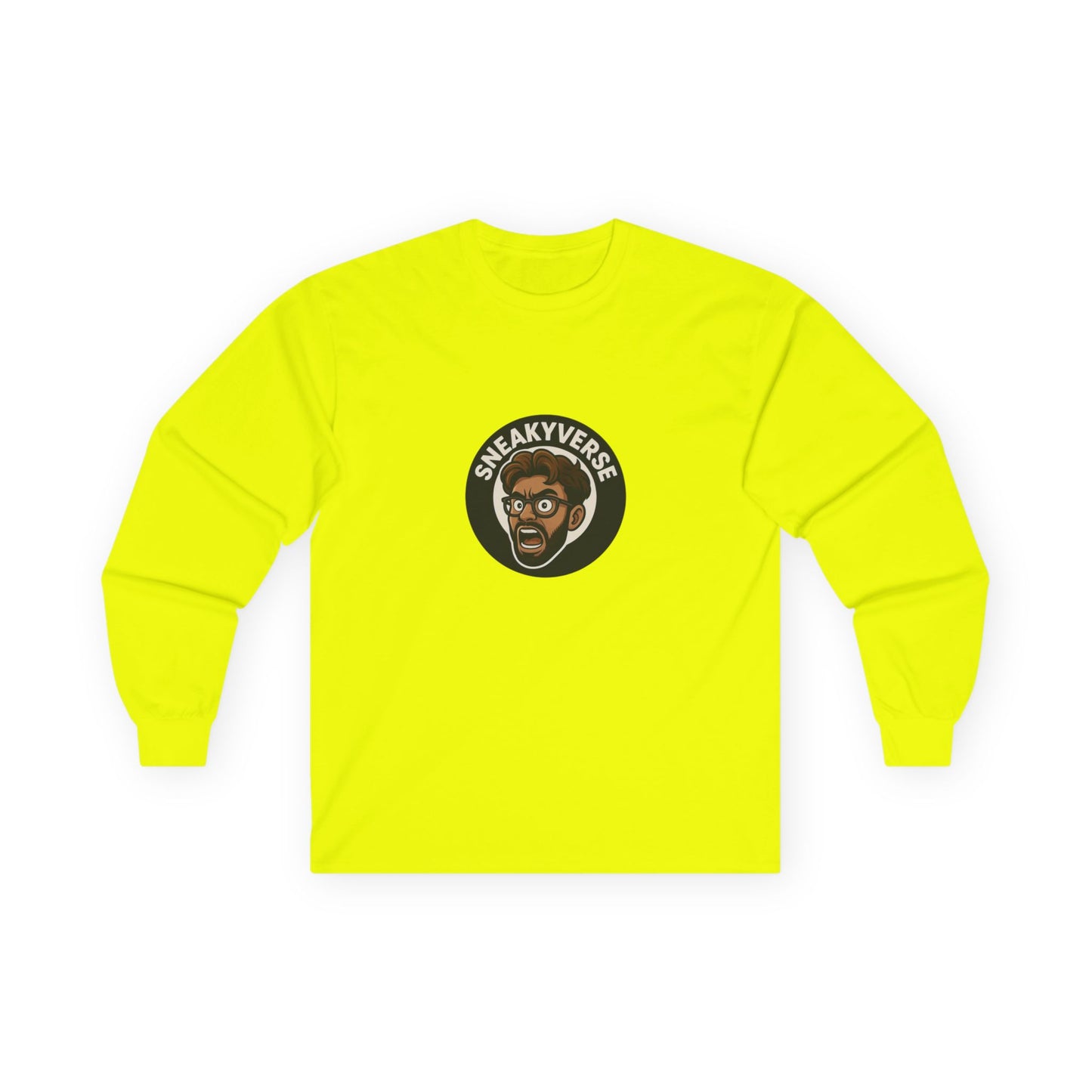 Long Sleeve Tee Shout logo 1 side (15 colors)
