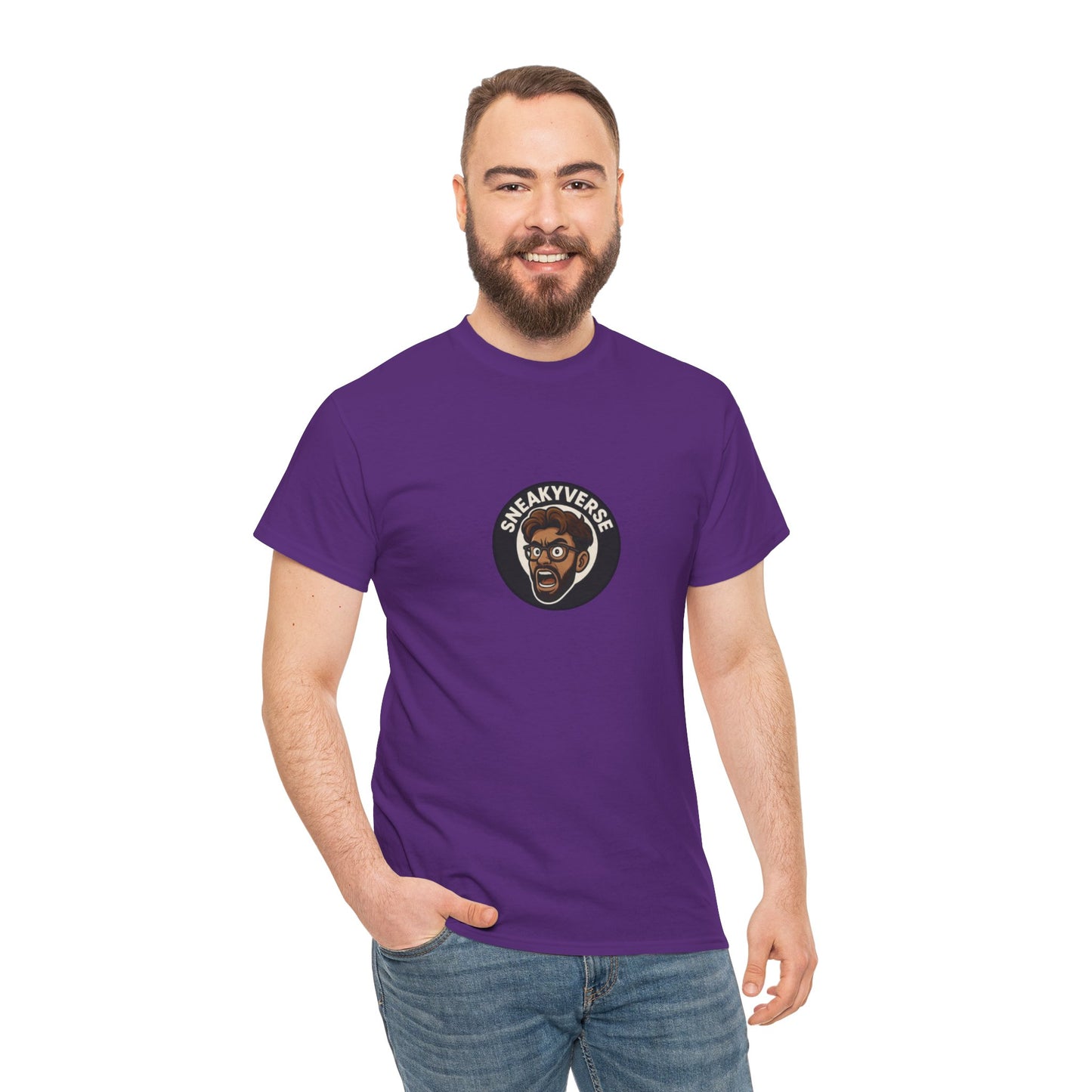 T-Shirt Heavyweight SneakyVerse Shout logo front