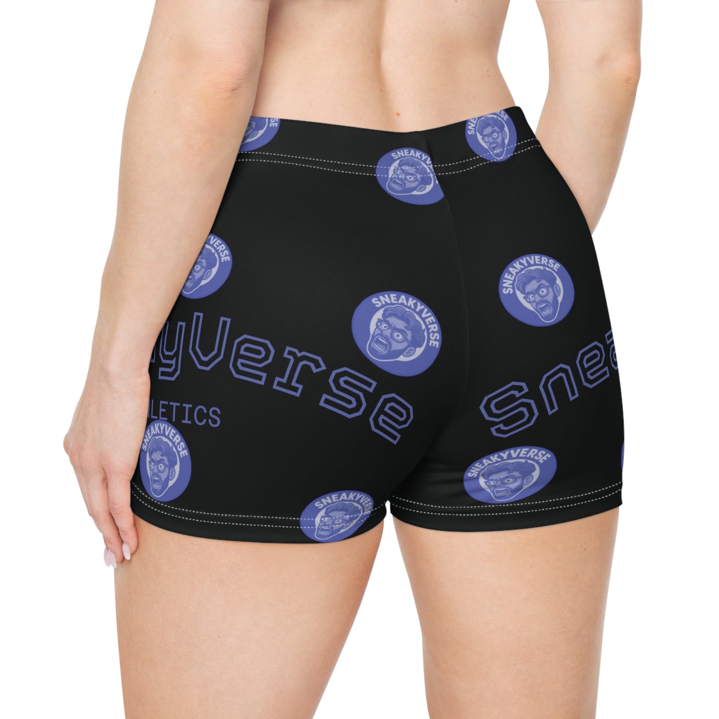 Women's Shorts SneakyVerse Athletics Shout Black/Blue