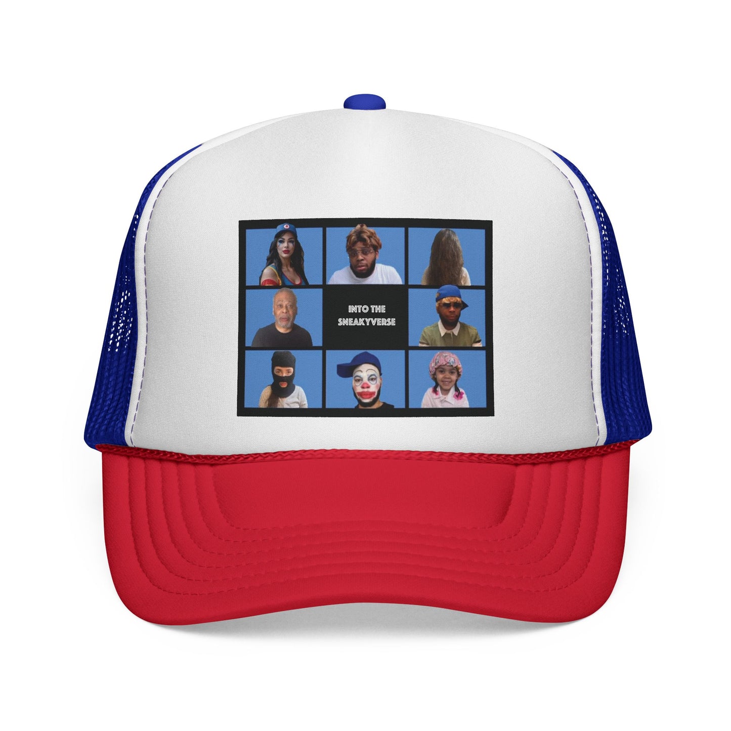 Trucker-Style Mesh Snapback Cap SneakyVerse Bunch (25 colors)