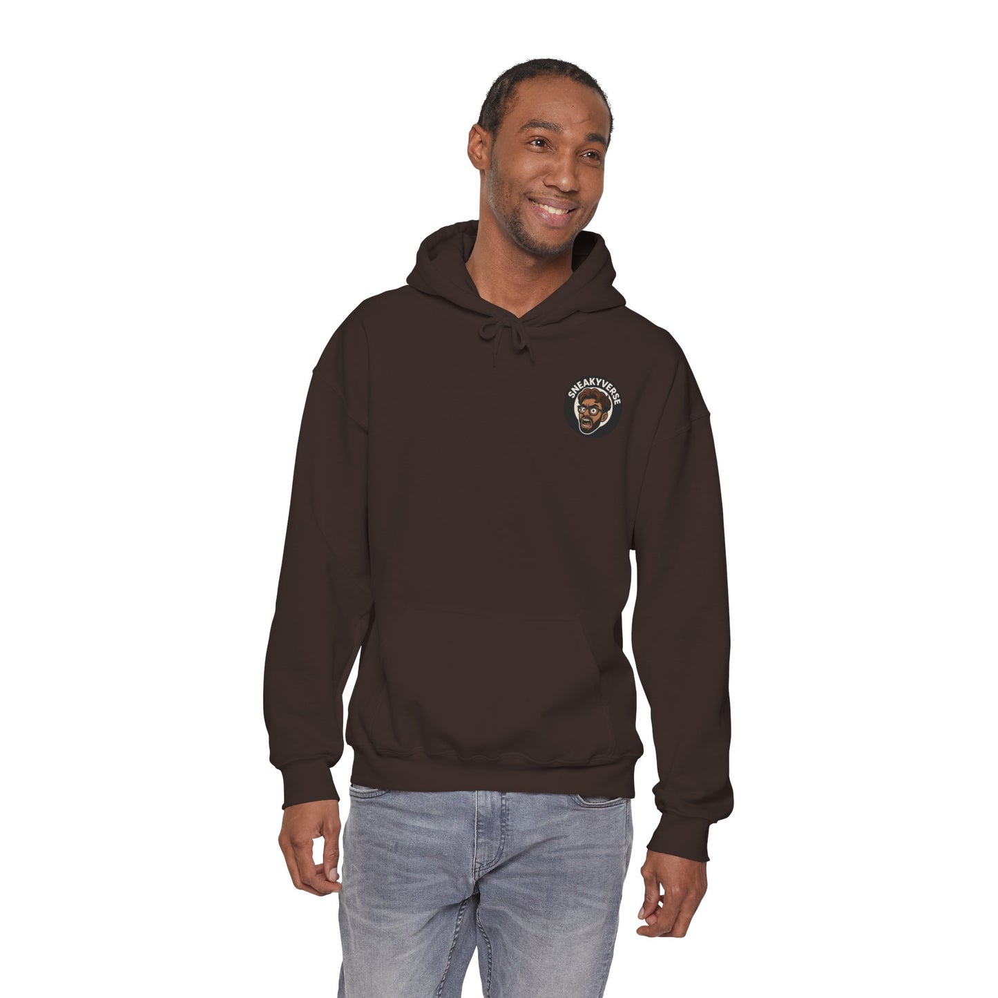 Medium Weight Hoodie Shout logo front (12 colors)