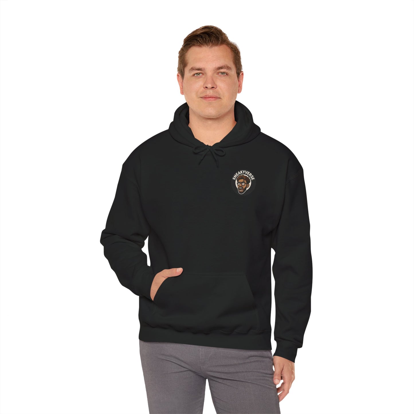 Medium Weight Hoodie Shout logo front (12 colors)