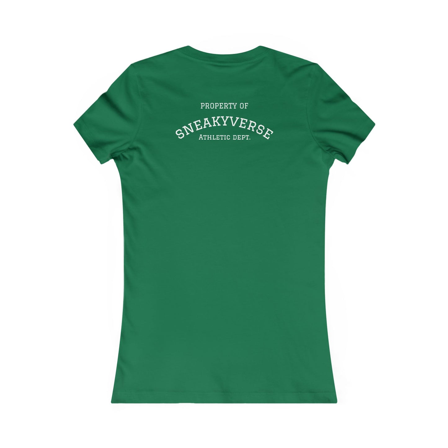 Ladies Slimfit Tee Sneakyverse Athletics Retro Musclemen 2 sides