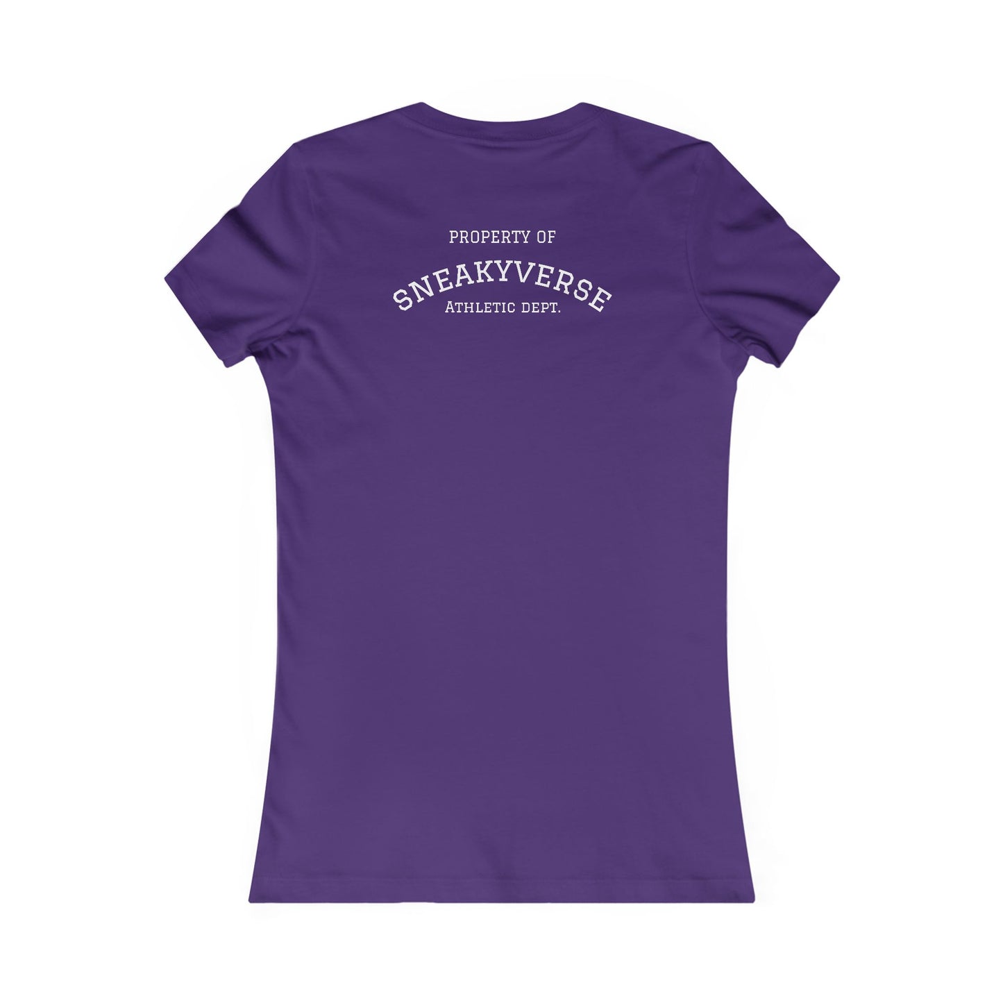 Ladies Slimfit Tee Sneakyverse Athletics Retro Musclemen 2 sides