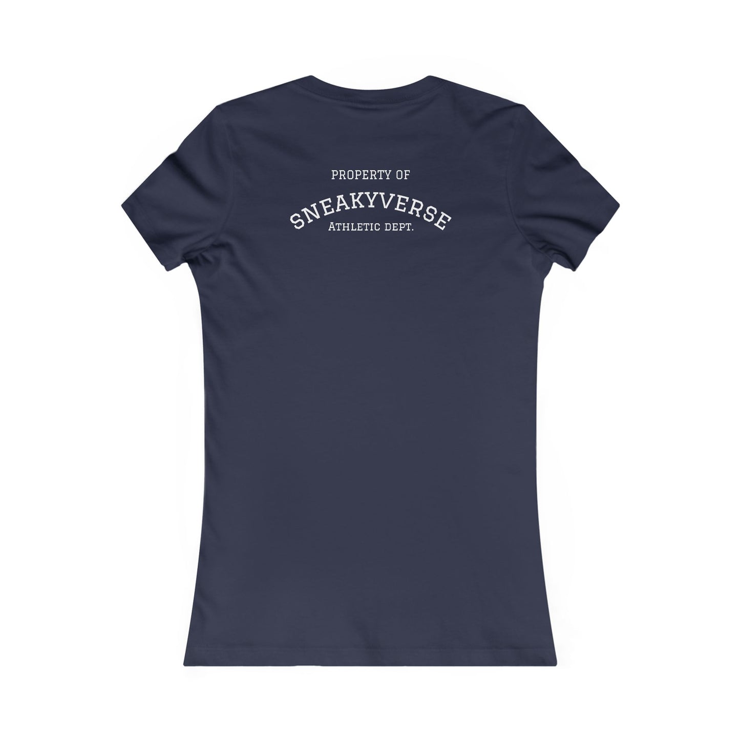 Ladies Slimfit Tee Sneakyverse Athletics Retro Musclemen 2 sides