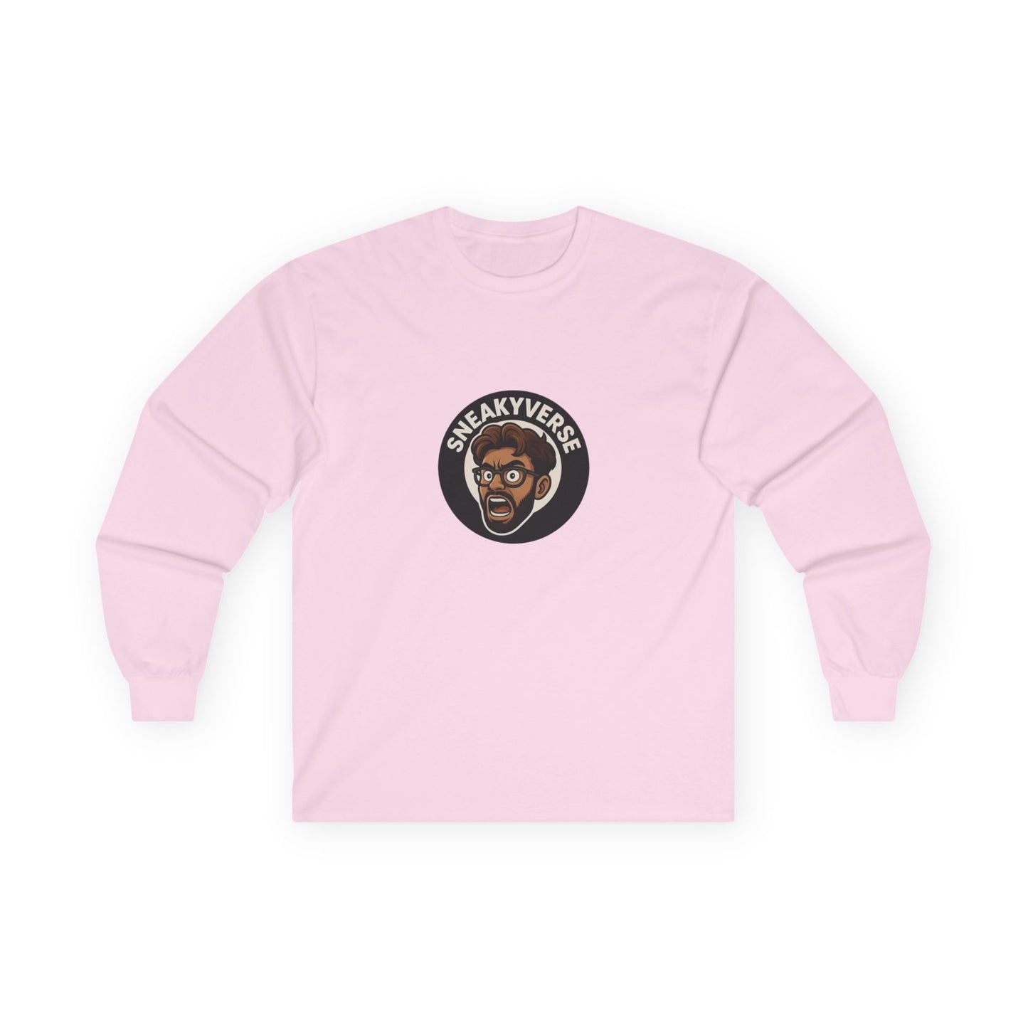 Long Sleeve Tee Shout logo 1 side (15 colors)